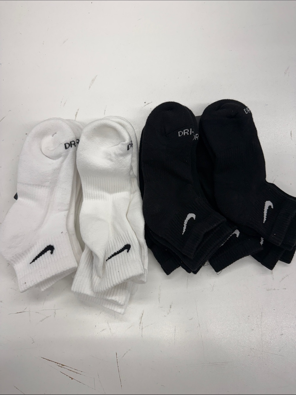 Nike Men’s Dri-FIT Everyday Plus Ankle Sock 6-Pack - Medium - 12 Pairs